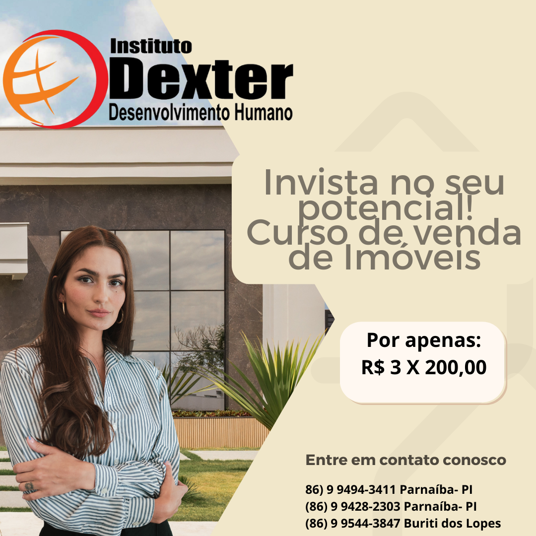 Invista no seu potencial! Curso de venda de Imóveis